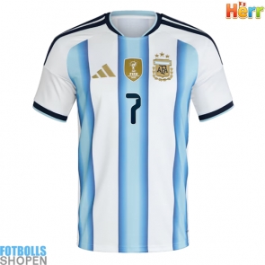 Billiga Argentina Rodrigo De Paul #7 Hemmatröja VM 2026 Kortärmad